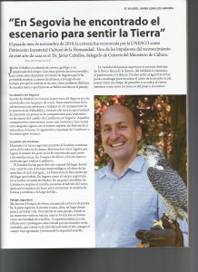 Entrevista al Dr. Javier Ceballos sobre el reconocimiento de la UNESCO y su estrecha relación con Segovia